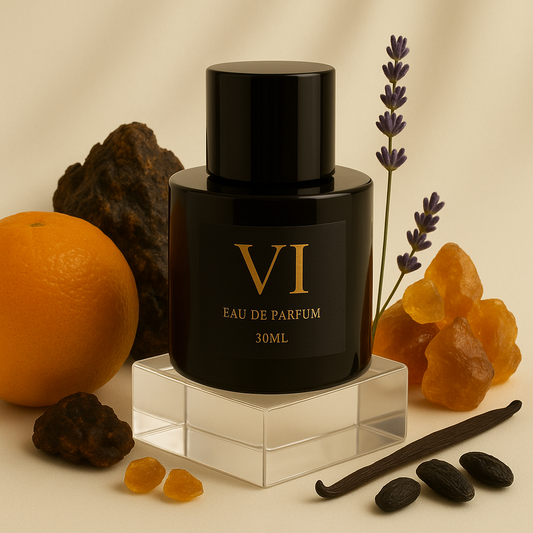 VI 6 - rytietiškas ambros ir medienos kvapas unisex
