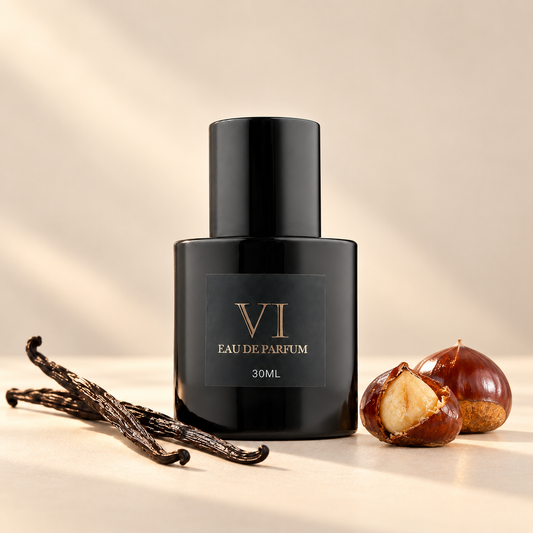 VI 118 kvepalai – 30 ml buteliukas su vanile ir kaštonais