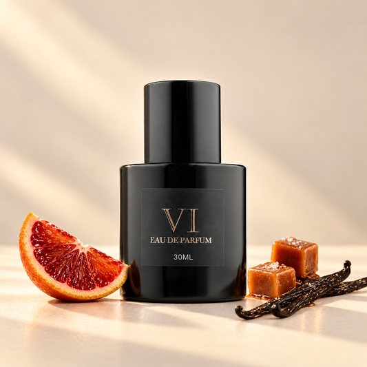 VI 143 30 ml kvepalai su raudonojo apelsino, karamelės ir vanilės akcentais