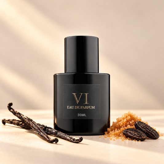 VI 150 30 ml kvepalai su vanilės, rudojo cukraus ir tonka pupelių akcentais