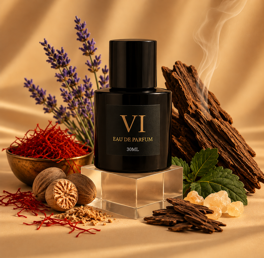 Scent by VI 62 – prieskoninis agarmedžio aromatas su šafranu, levandomis ir mediena